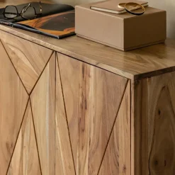 Buffet<Made in Meubles Buffet en bois d'acacia Ezéa
