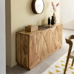Buffet<Made in Meubles Buffet en bois d'acacia Ezéa