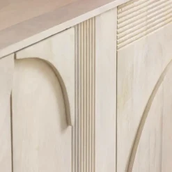 Buffet<Made in Meubles Buffet en bois de manguier blanchi Miliam