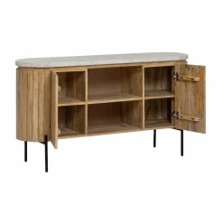 Buffet|Meuble Sous Vasque<Made in Meubles Buffet en bois de manguier et terrazzo Lou