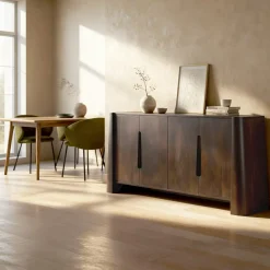 Buffet<Made in Meubles Buffet en bois de manguier foncé Liriel