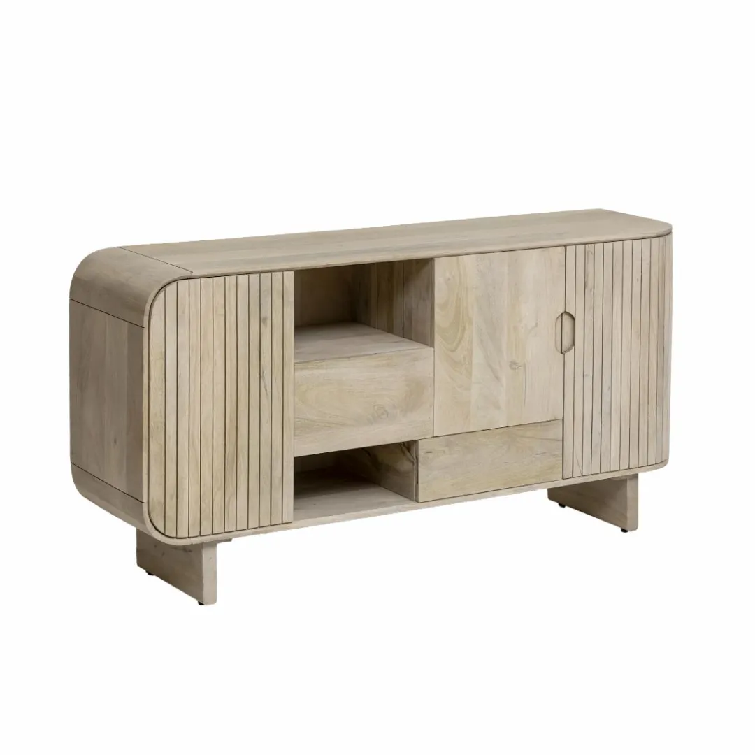 Buffet<Made in Meubles Buffet en bois de manguier clair Yoni