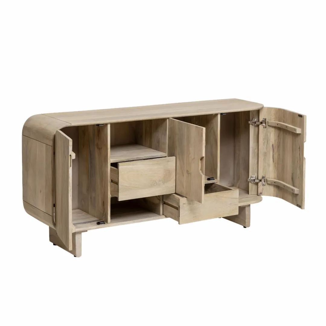 Buffet<Made in Meubles Buffet en bois de manguier clair Yoni