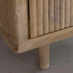 Buffet<Made in Meubles Buffet en bois de manguier et marbre noir Riley