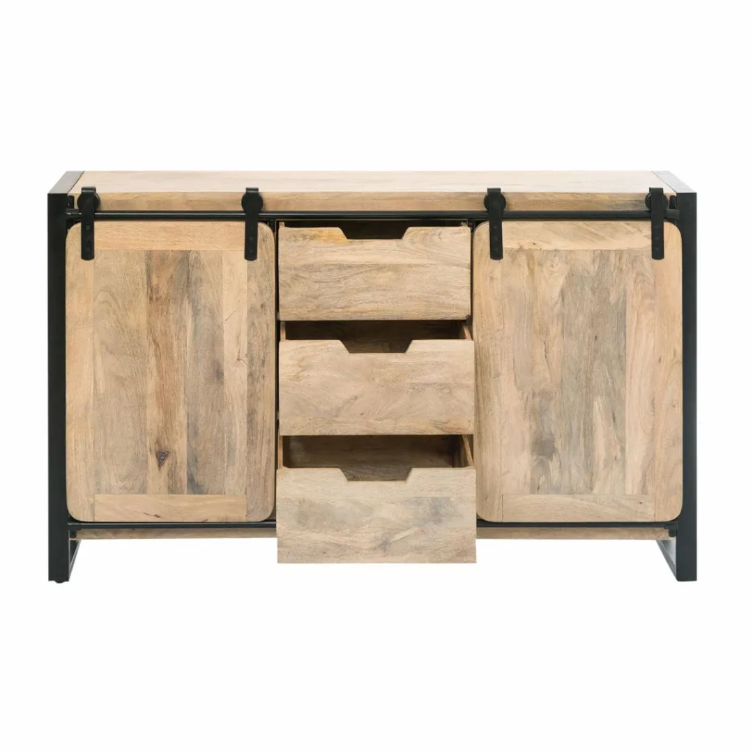 Buffet<Made in Meubles Buffet en bois de manguier New-York