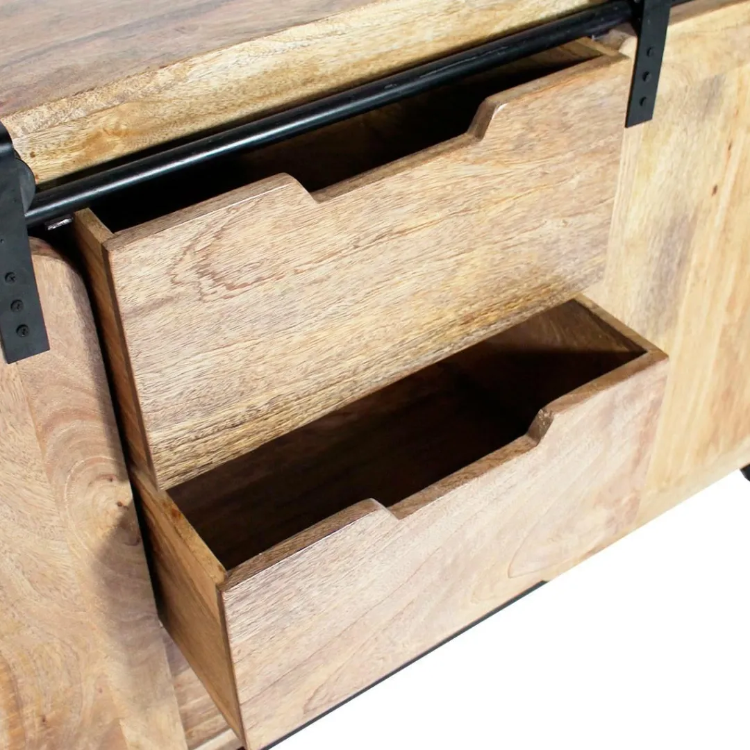 Buffet<Made in Meubles Buffet en bois de manguier New-York