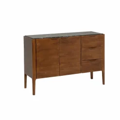 Buffet<Made in Meubles Buffet en bois de manguier et marbre noir Roch