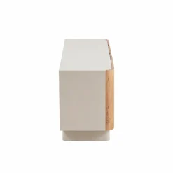 Buffet<Made in Meubles Buffet en bois de manguier blanchi et portes en acacia Mary