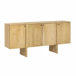 Buffet<Made in Meubles Buffet en bois de manguier 4 portes Amara