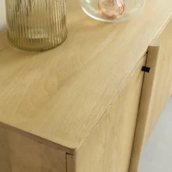 Buffet<Made in Meubles Buffet en bois de manguier 4 portes Amara