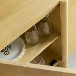 Buffet<Made in Meubles Buffet en bois de manguier 4 portes Amara