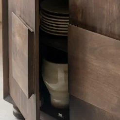 Buffet|Meuble De Rangement<Made in Meubles Buffet en bois de manguier foncé Hestia