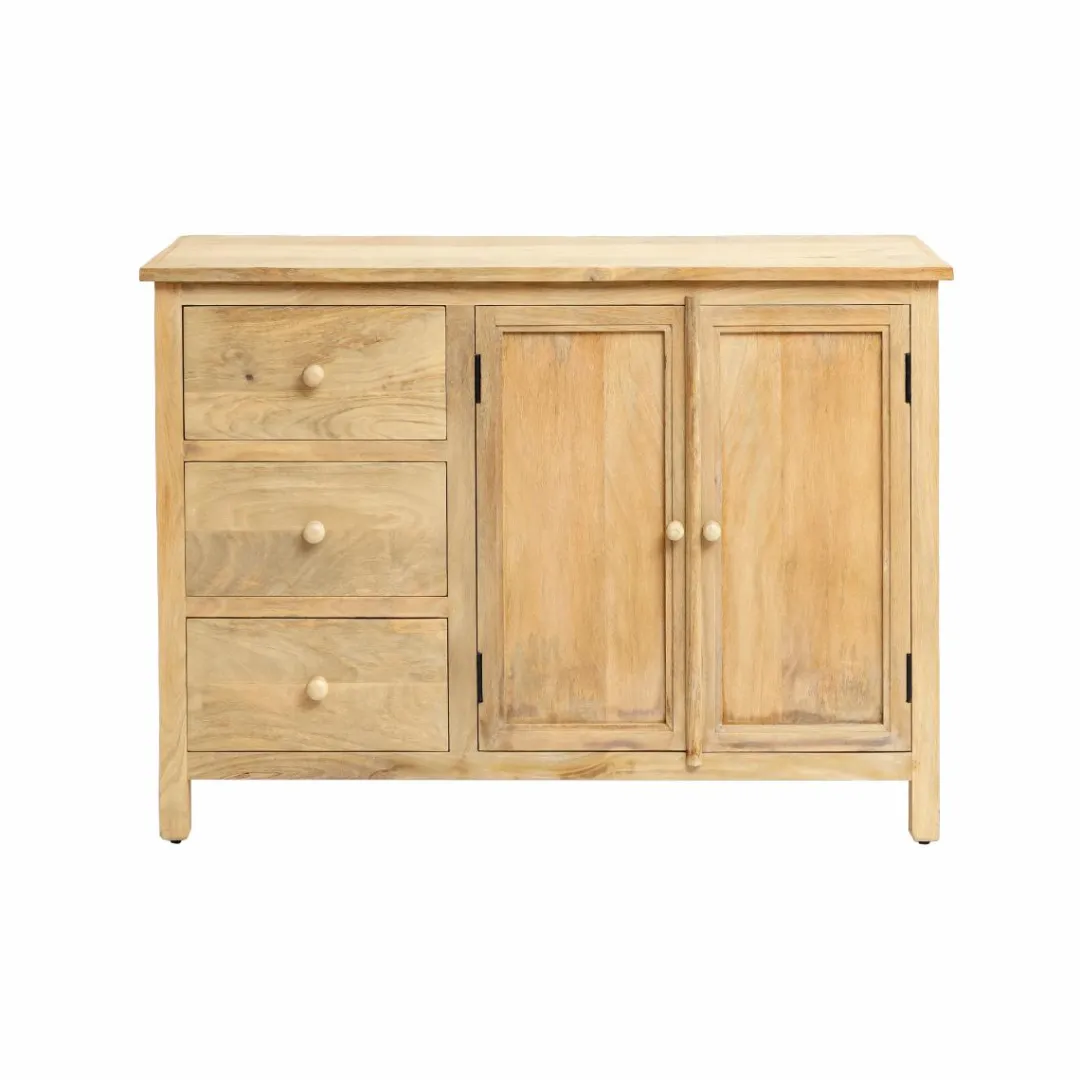 Buffet|Meuble Sous Vasque<Made in Meubles Buffet en bois de manguier blanchi Ronan