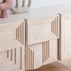 Buffet<Made in Meubles Buffet en bois de manguier blanchi Tristan