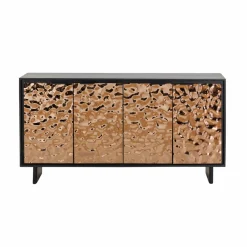 Buffet<Made in Meubles Buffet en bois de manguier et métal Nebula