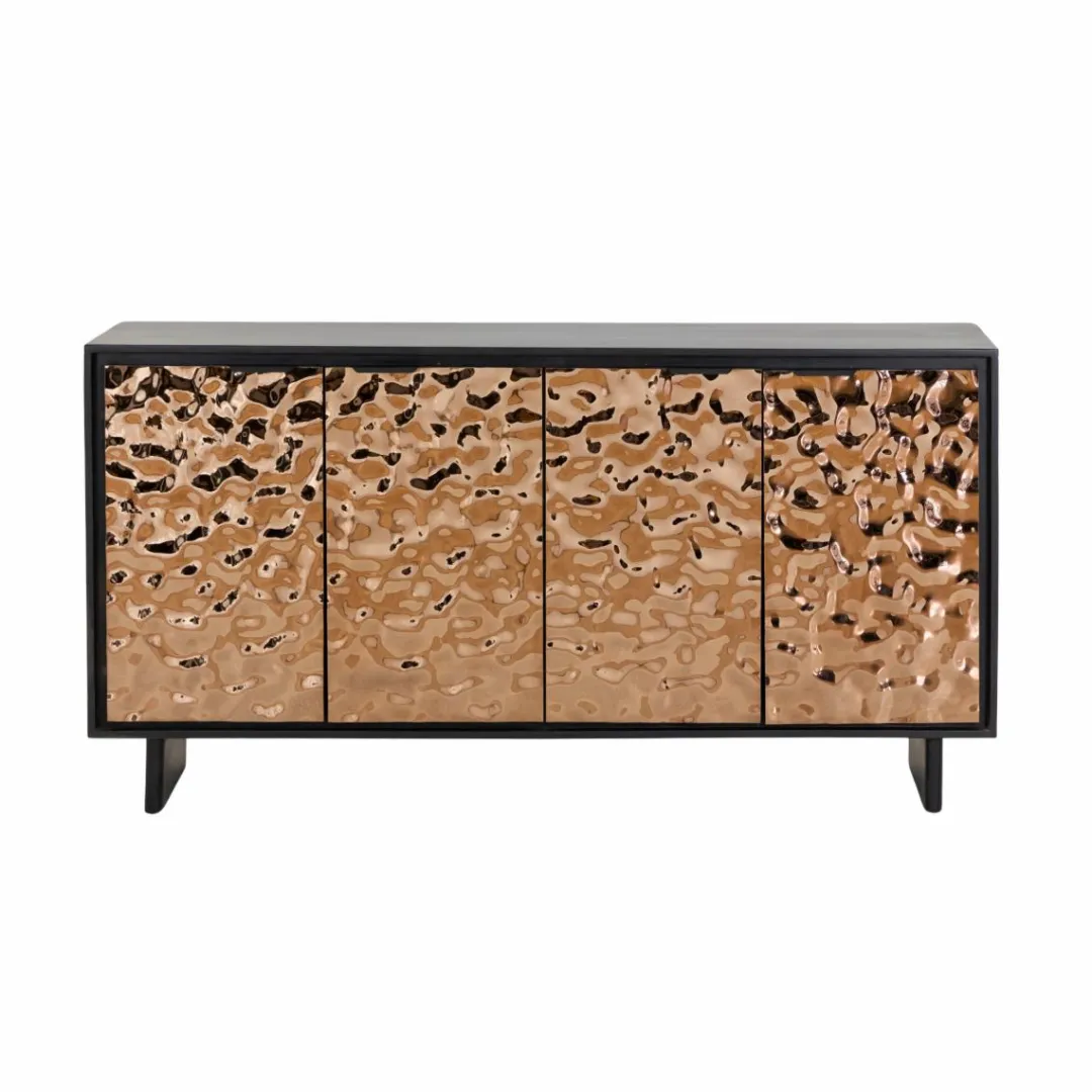 Buffet<Made in Meubles Buffet en bois de manguier et métal Nebula