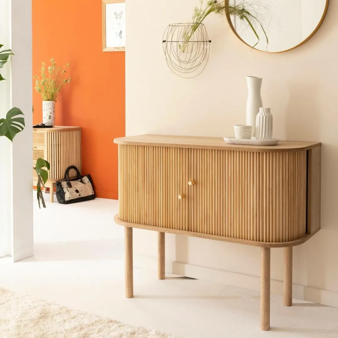 Buffet<Made in Meubles Buffet en bois de pin clair Colin