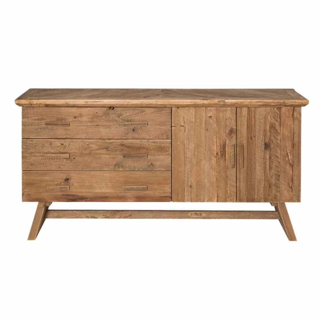 Buffet<Made in Meubles Buffet en bois recyclé 2 portes Blaise