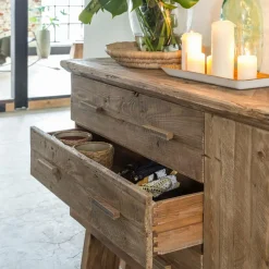 Buffet<Made in Meubles Buffet en bois recyclé 2 portes Blaise