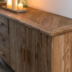 Buffet<Made in Meubles Buffet en bois recyclé 2 portes Blaise