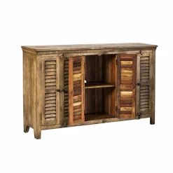 Buffet<Made in Meubles Buffet en bois recyclé 6 portes Aubin