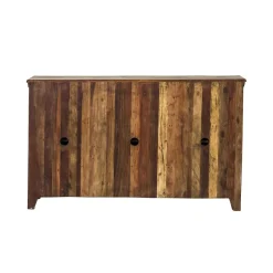 Buffet<Made in Meubles Buffet en bois recyclé 6 portes Aubin