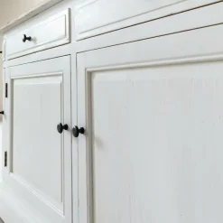 Buffet<Made in Meubles Buffet en bois recyclé blanchi 180 cm Garance