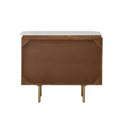 Buffet<Made in Meubles Buffet en marbre et bois de manguier Sienne