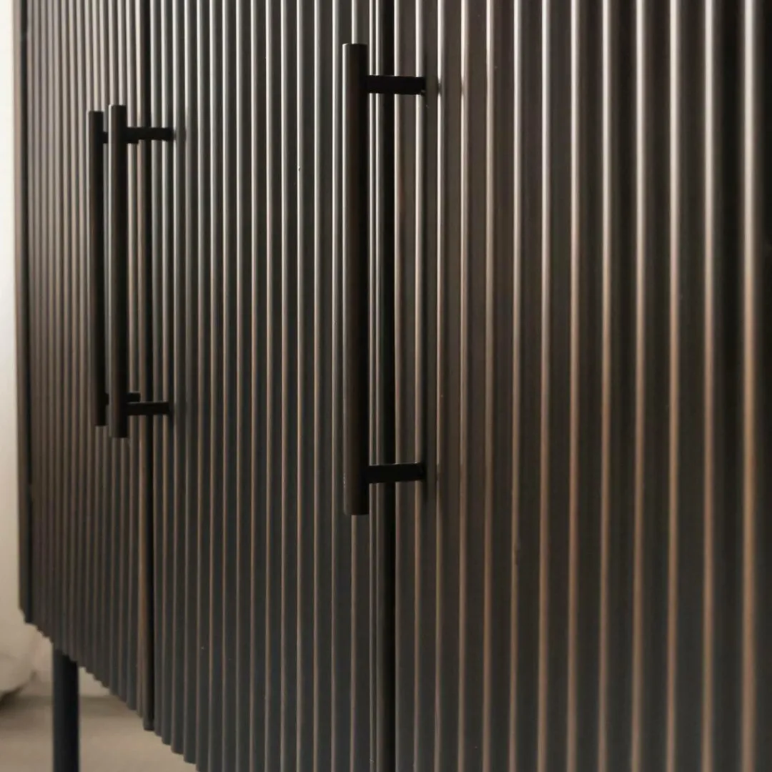 Buffet<Made in Meubles Buffet en métal et marbre Alfred