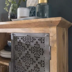 Buffet<Made in Meubles Buffet enfilade en bois de manguier Sahara