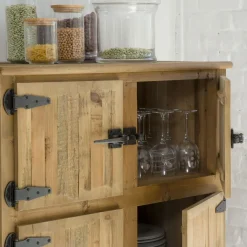 Buffet<Made in Meubles Buffet haut 6 portes Champêtre