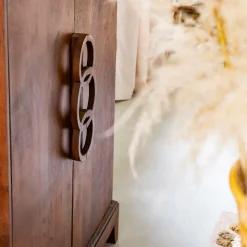 Buffet<Made in Meubles Buffet haut en bois d'acacia Quilla