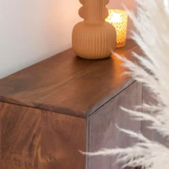 Buffet<Made in Meubles Buffet haut en bois d'acacia Quilla