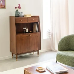 Buffet<Made in Meubles Buffet haut en bois d'acacia Emiel