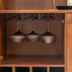 Buffet<Made in Meubles Buffet haut en bois d'acacia Emiel