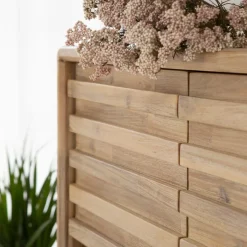 Buffet<Made in Meubles Buffet haut en bois d'acacia Marin