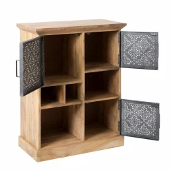 Buffet<Made in Meubles Buffet haut en bois de manguier Sahara