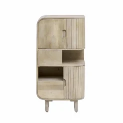 Buffet<Made in Meubles Buffet haut en bois de manguier clair Yoni