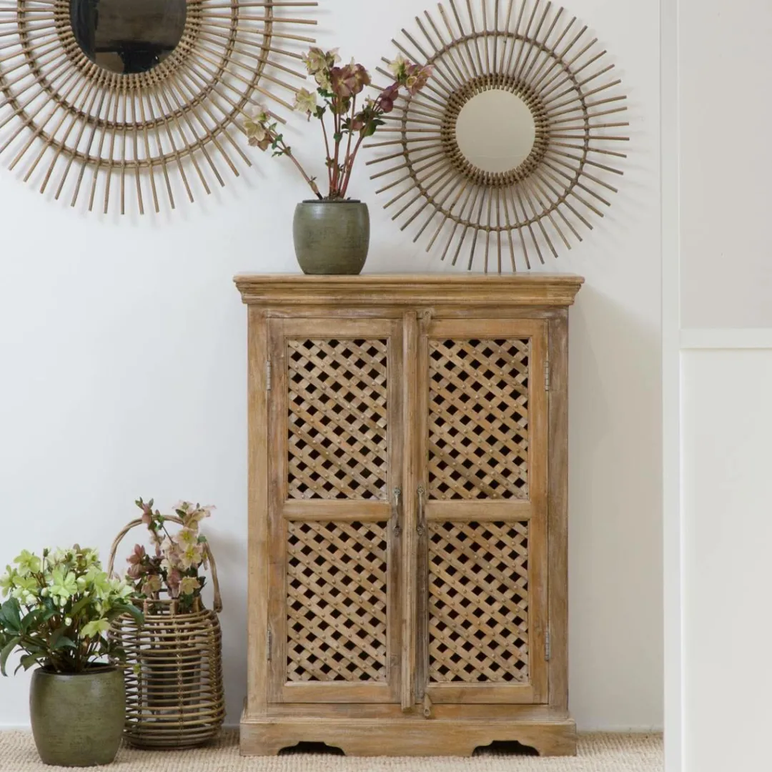 Buffet<Made in Meubles Buffet haut en bois de manguier Rosa