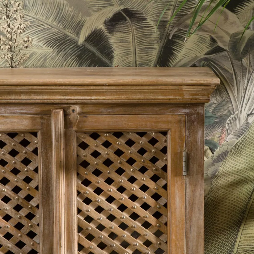 Buffet<Made in Meubles Buffet haut en bois de manguier Rosa