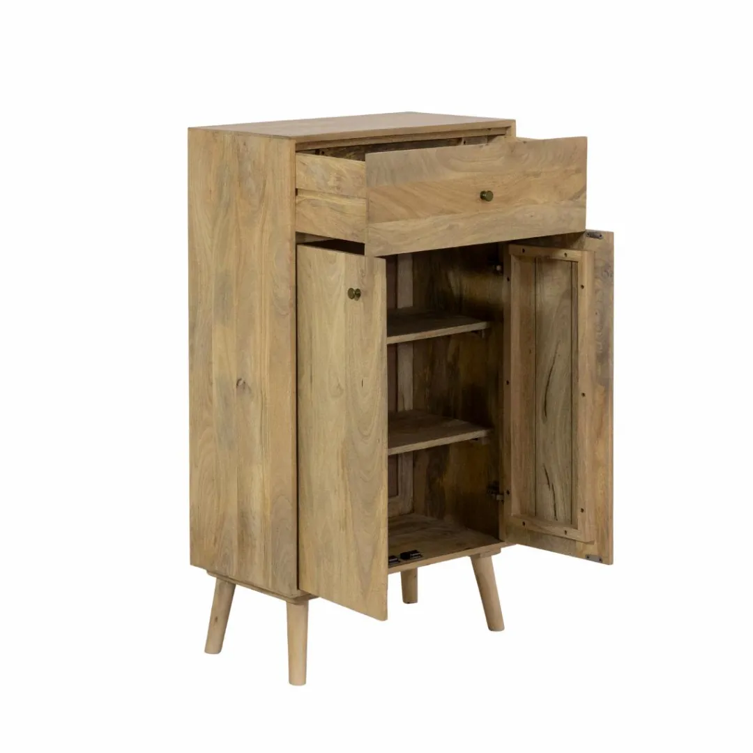 Buffet<Made in Meubles Buffet haut en bois de manguier Aven
