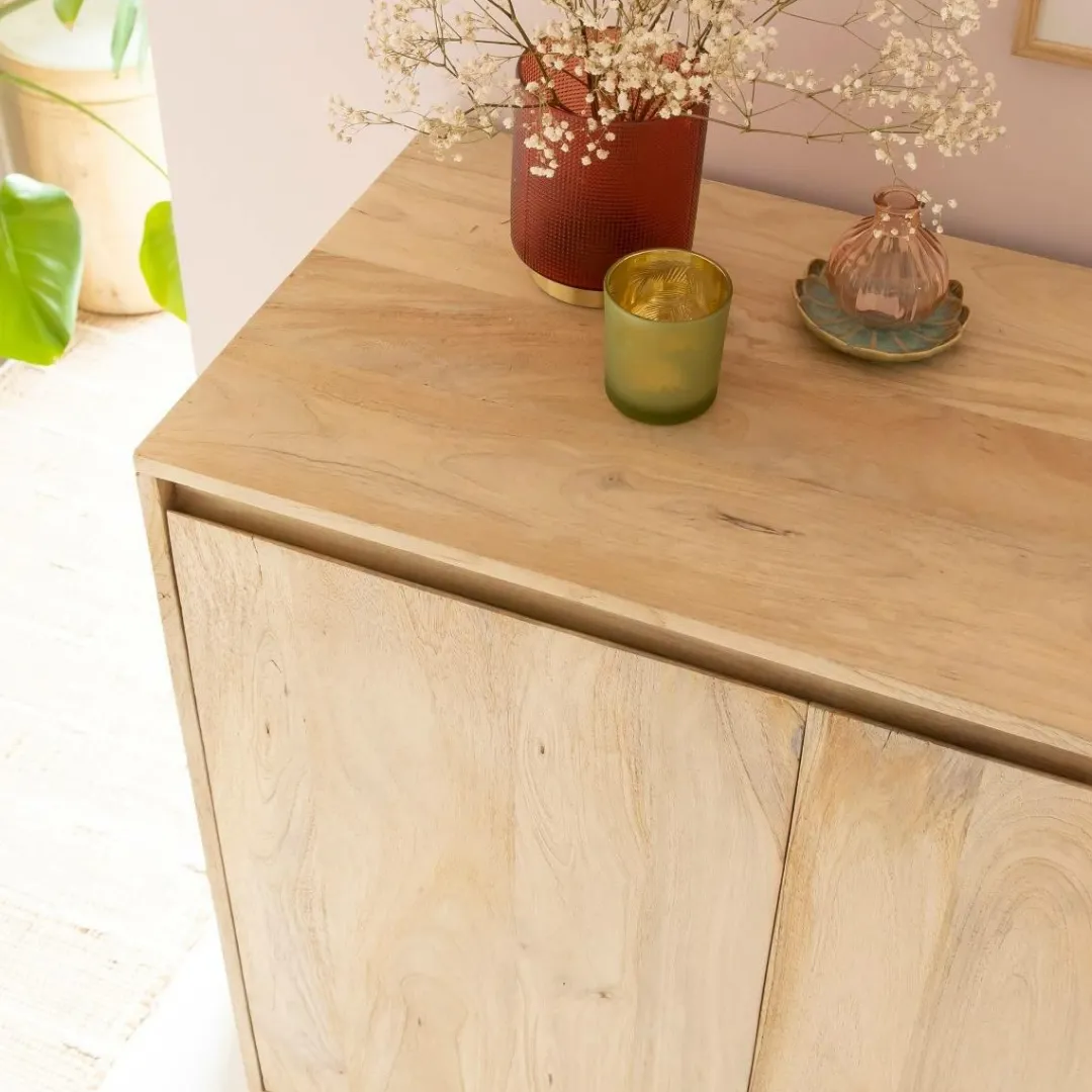 Buffet<Made in Meubles Buffet haut en bois de manguier Ode