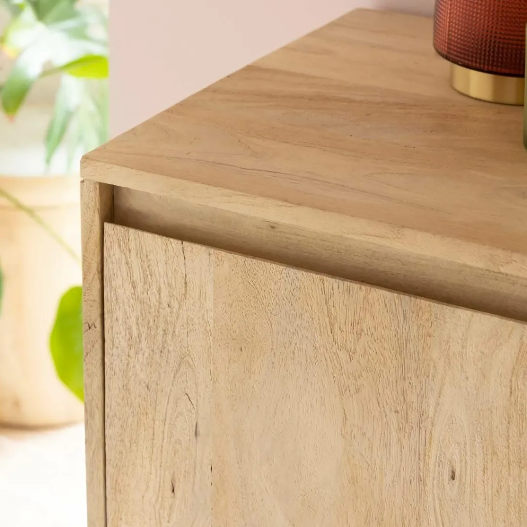 Buffet<Made in Meubles Buffet haut en bois de manguier Ode