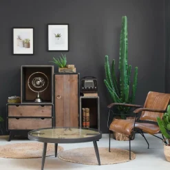 Buffet<Made in Meubles Buffet modulable en bois massif Hollywood