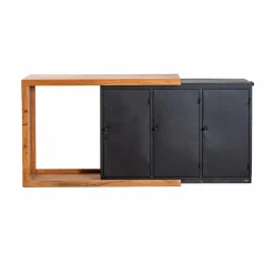 Buffet<Made in Meubles Buffet rétractable en bois d'acacia Emilio