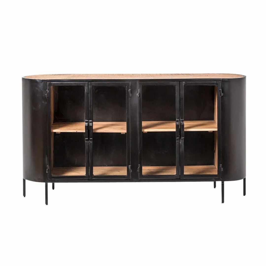 Buffet|Vaisselier<Made in Meubles Buffet vitrine en métal Achille