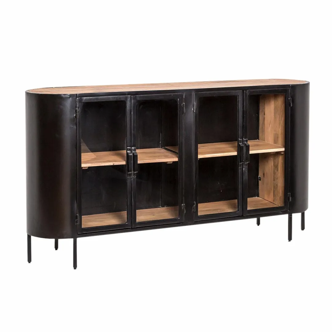 Buffet|Vaisselier<Made in Meubles Buffet vitrine en métal Achille