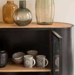Buffet|Vaisselier<Made in Meubles Buffet vitrine en métal Achille