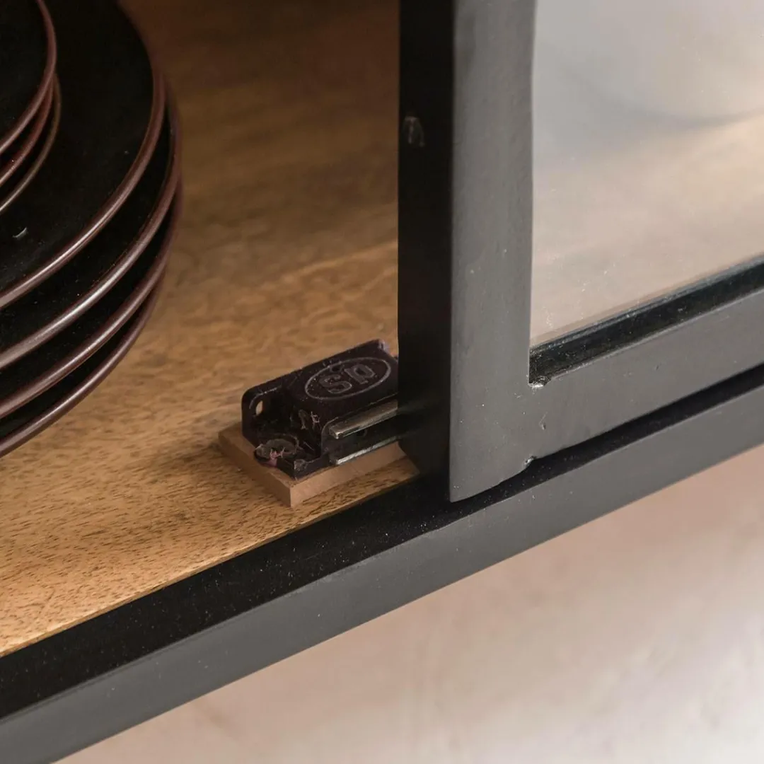 Buffet|Vaisselier<Made in Meubles Buffet vitrine en métal Achille