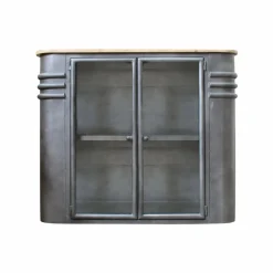 Buffet|Vaisselier<Made in Meubles Buffet vitrine en métal Locker